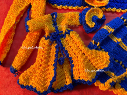 Woollen radha krishna poshak