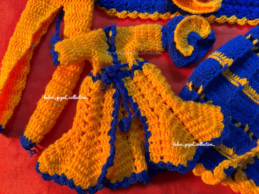 Woollen radha krishna poshak