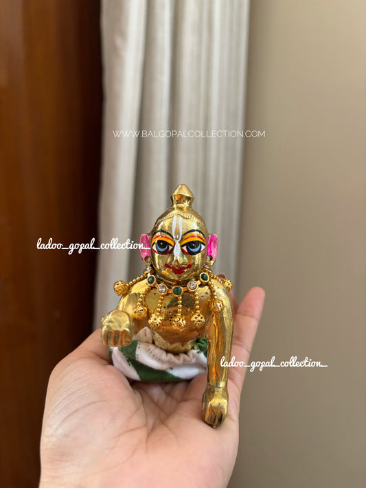 Gold choker for laddu gopal
