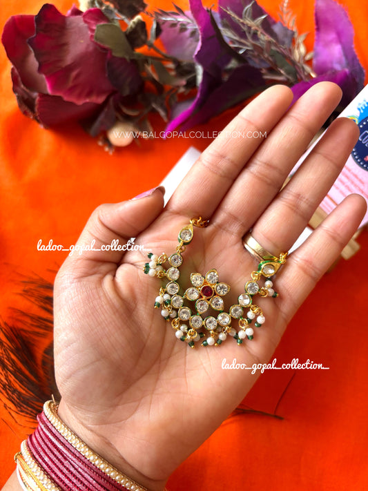 Premium flower jadau mala for laddu gopal size 4-5-6