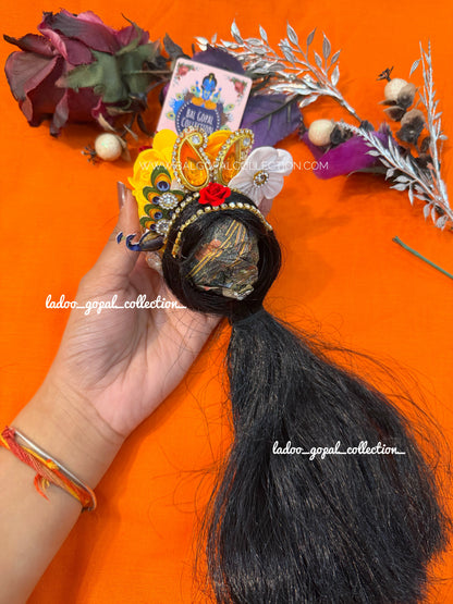 Heavy long kesh for radha rani size 5-6-7