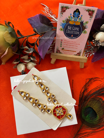 Ruby mala for laddu gopal size 5-6-7