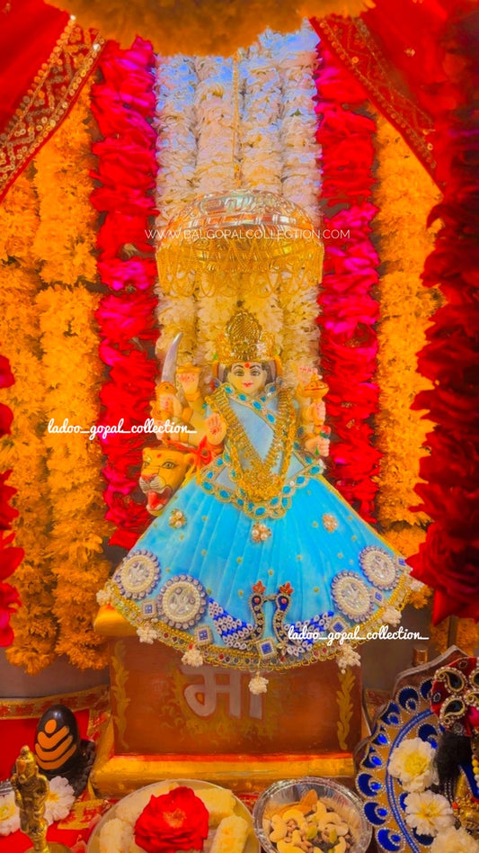 Heavy peacock lehnga for mata rani