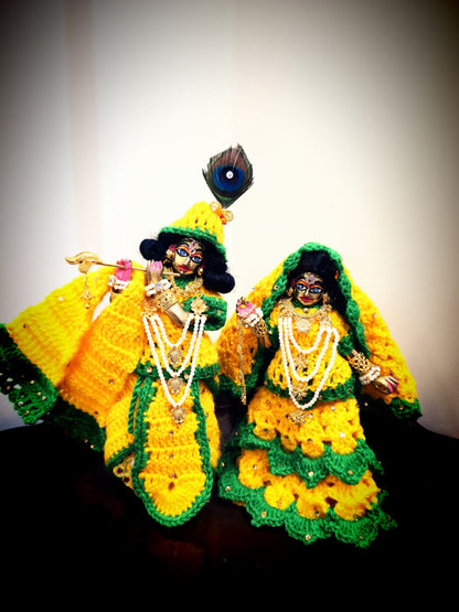 Woollen radha krishna poshak