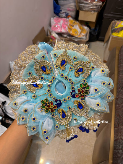 Heavy neelam poshak for laddu gopal