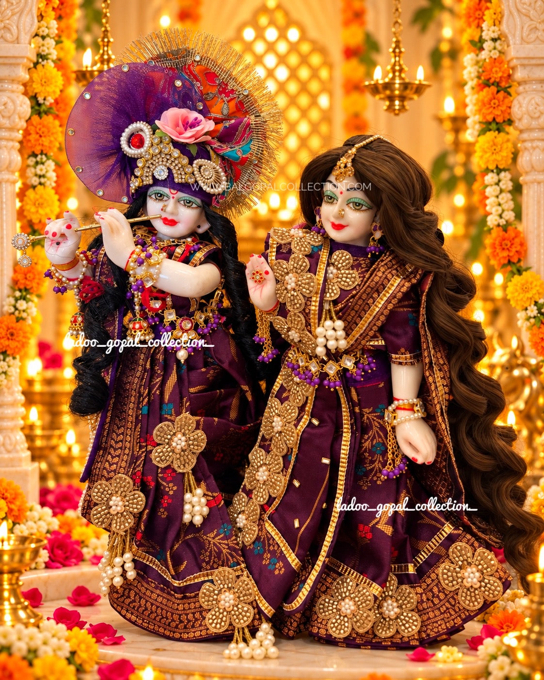 Shyam Shyama Rajsi Poshak (RK Set)