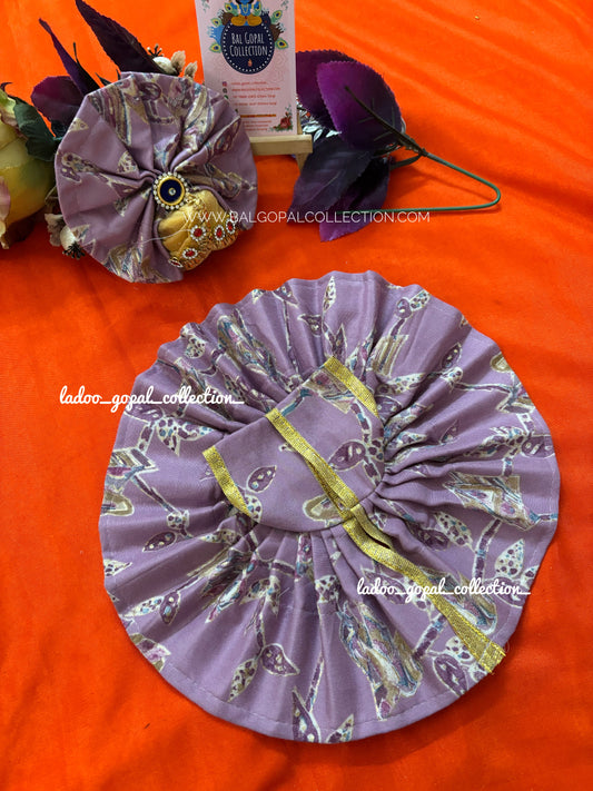 Heavy cotton poshak with pagdi for laddu gopal size 5