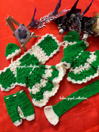 Woollen radha krishna poshak