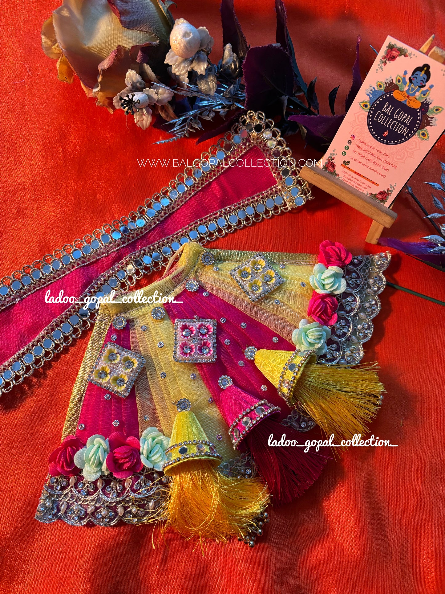 Heavy lehnga for mata rani