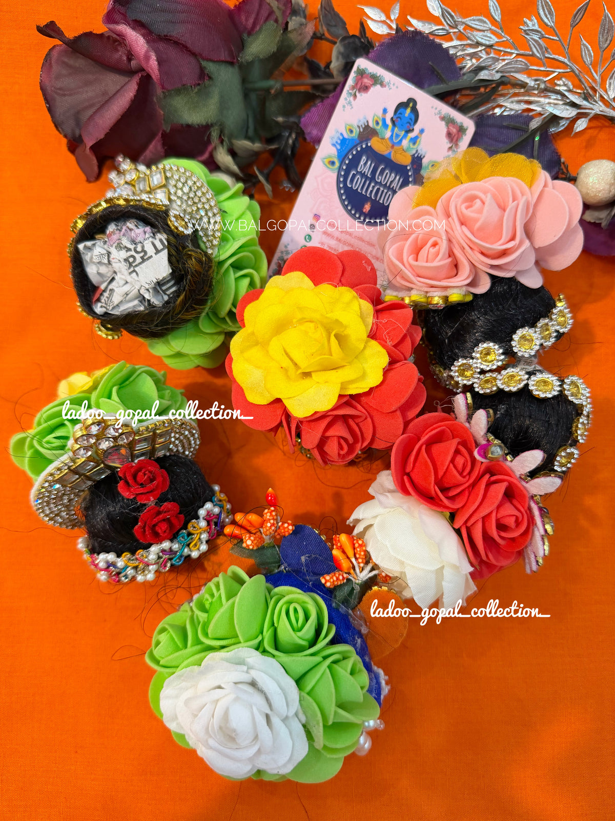 Premium juda for radha rani size 4-5