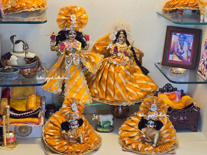 Lehriya cotton Radha krishna Poshak (RK Set)