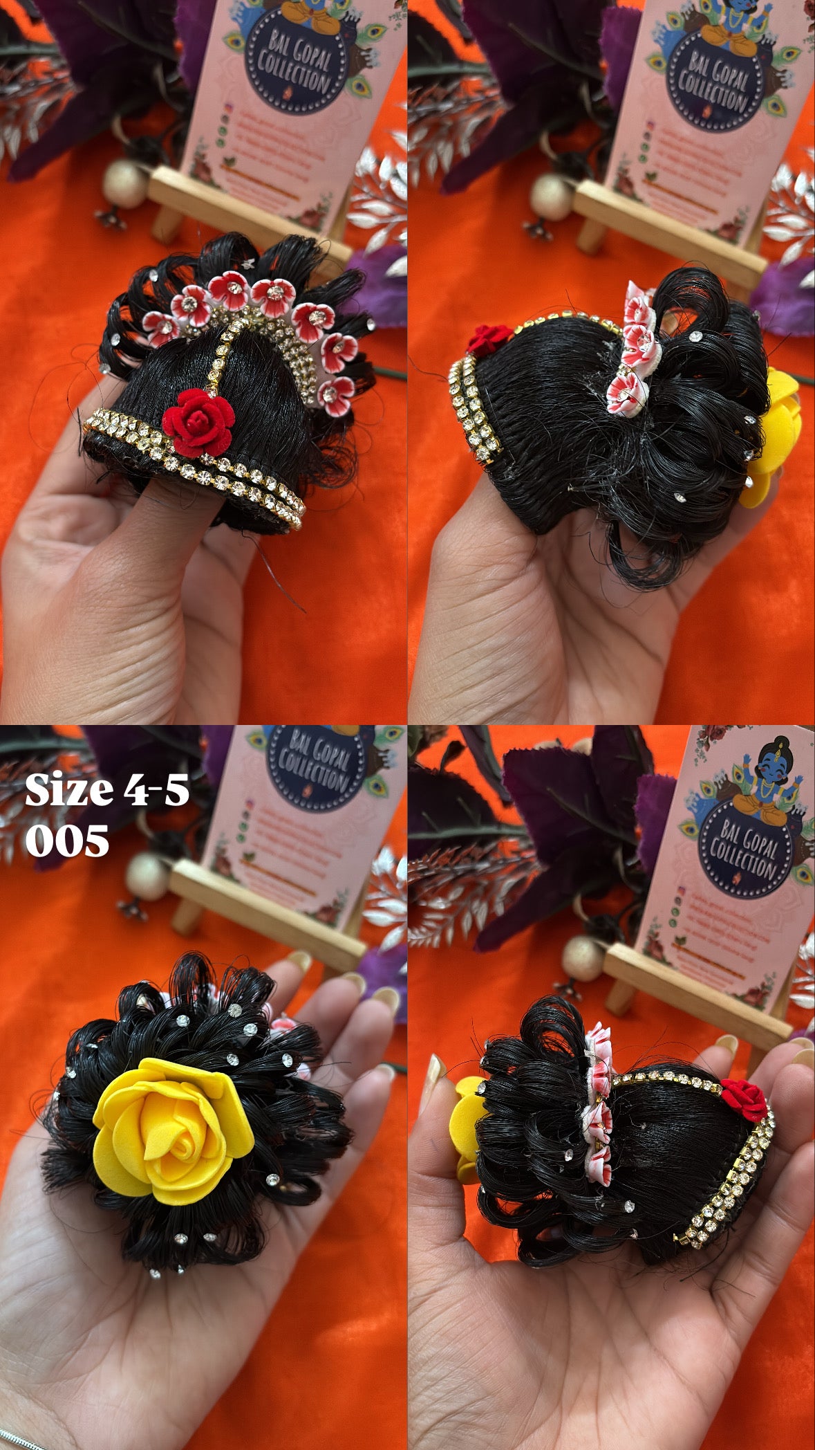 Heavy Floral Juda for Radha Rani | Deity Hair Accessory