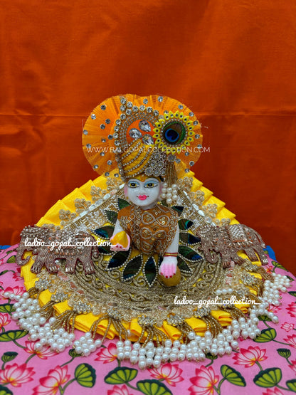 Premium yellow poshak with pagdi