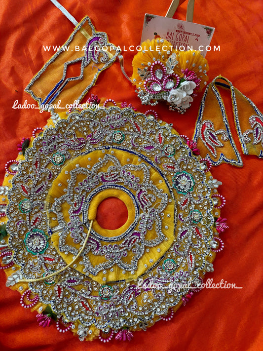 Heavy handwork poshak for laddu gopal