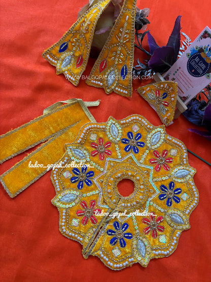 Heavy velvet poshak for laddu gopal