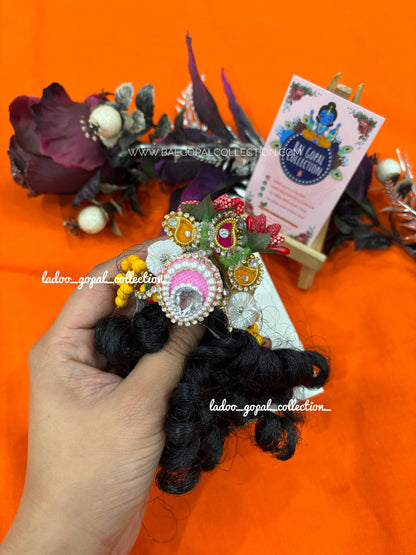 Heavy kesh for laddu gopal size 4-5