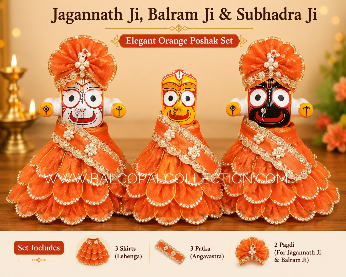 Premium Jagannath ji set