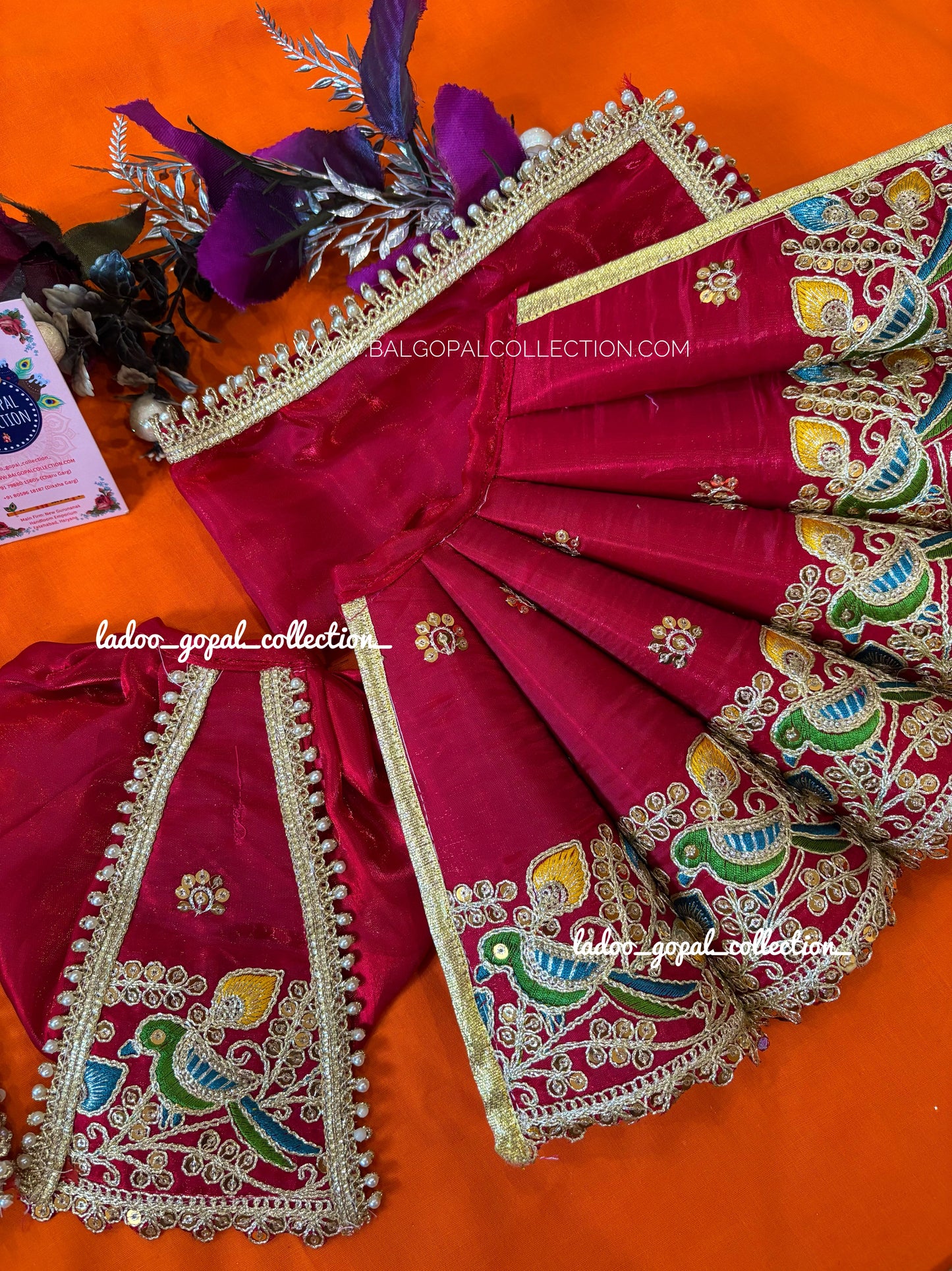 Peacock cone radha krishna poshak (RK set)