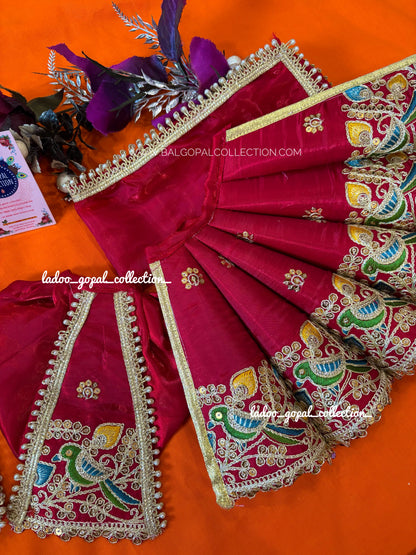 Peacock cone radha krishna poshak (RK set)