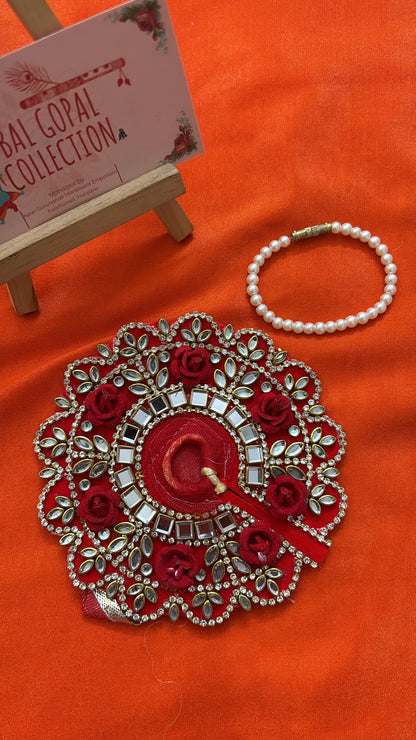 Red kundan poshak size 0-1