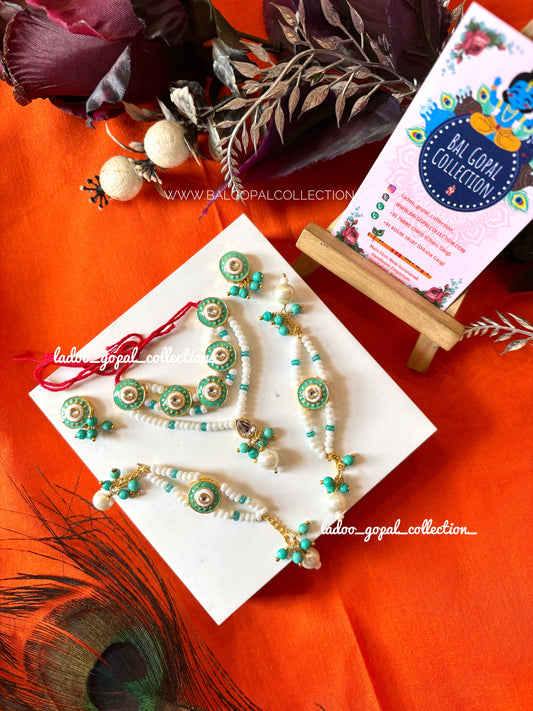 Shringar set for laddu gopal/ radha rani size 4-5-6