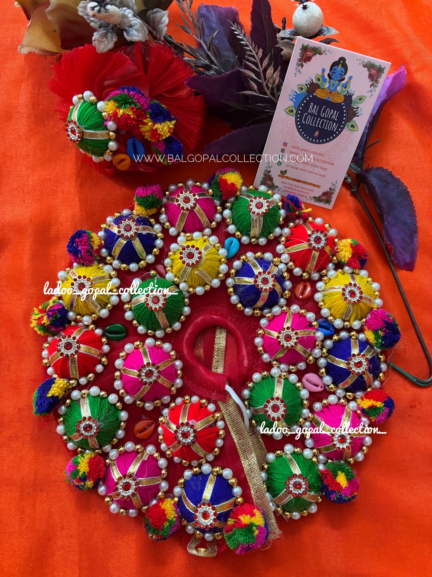 Rang utsav poshak for laddu gopal
