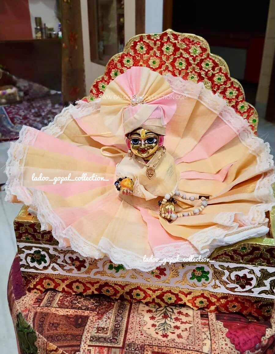 Pure cotton pastel poshak for laddu gopal