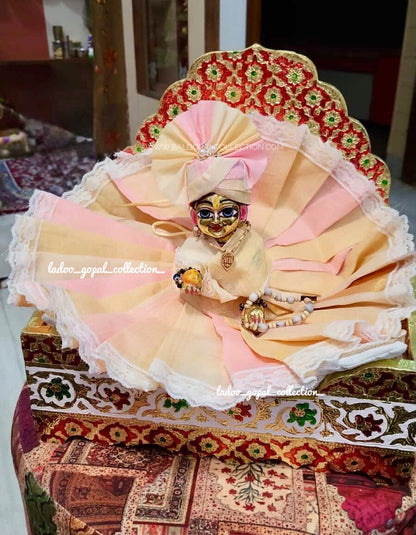 Pure cotton pastel poshak for laddu gopal