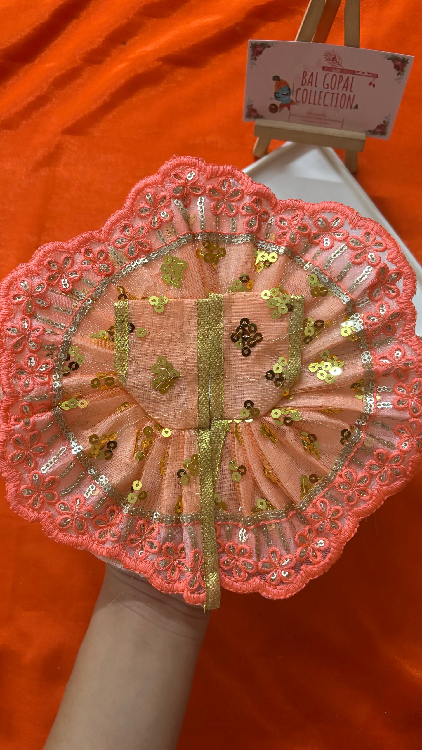 Sequin poshak for laddu gopal