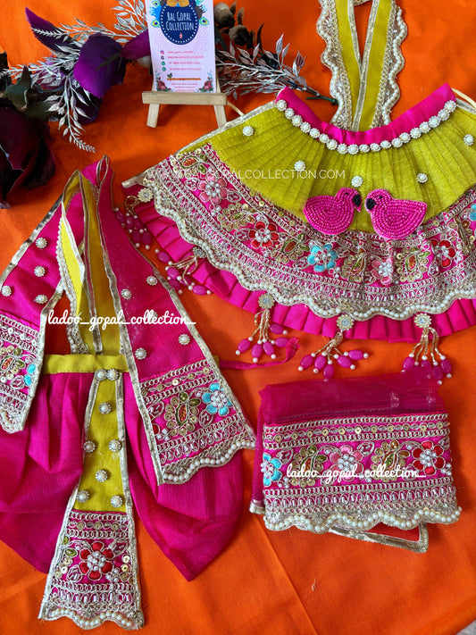 Royal Teej radha krishna poshak (RK SET)