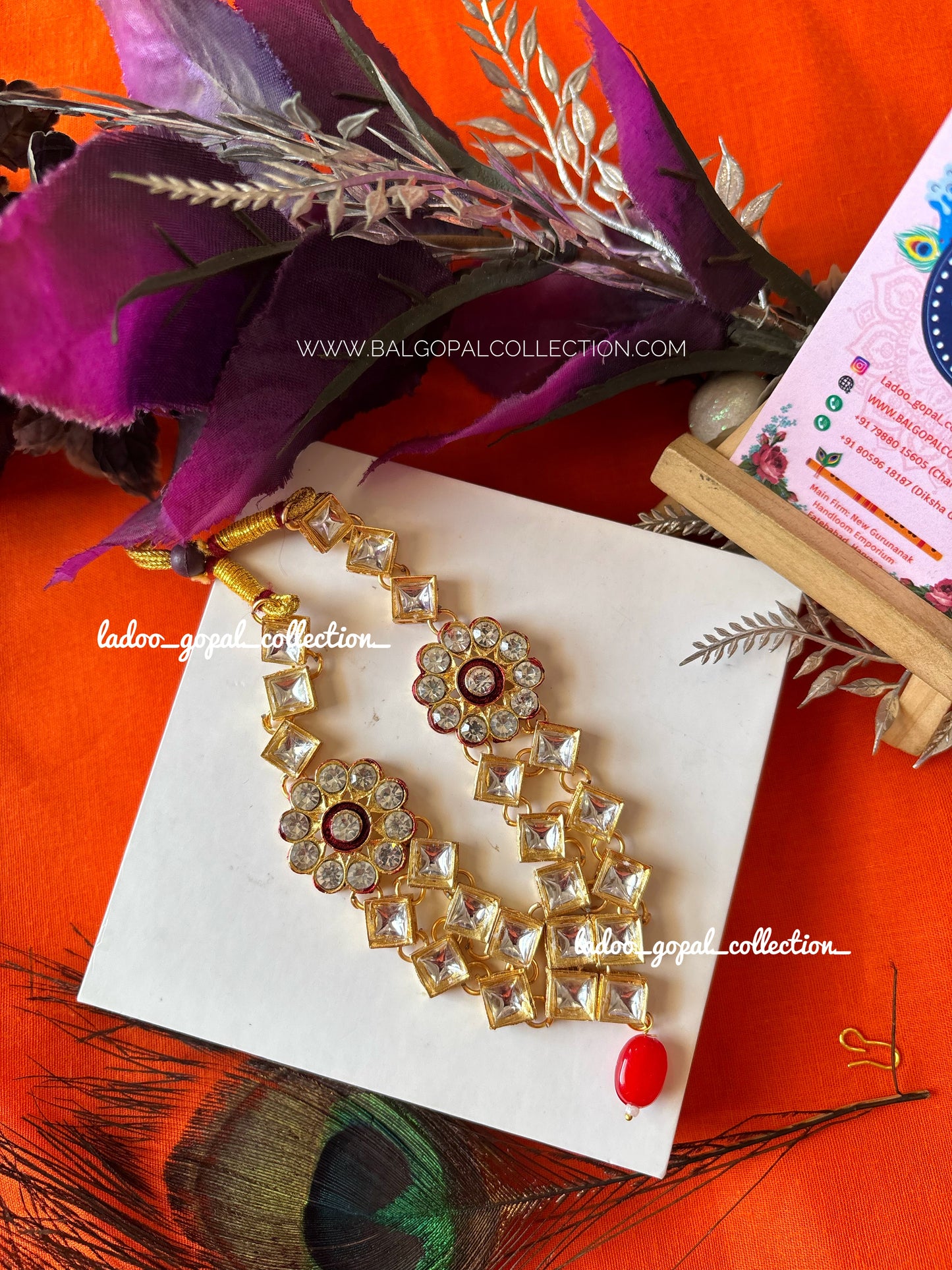 Heavy long mala for radha krishna