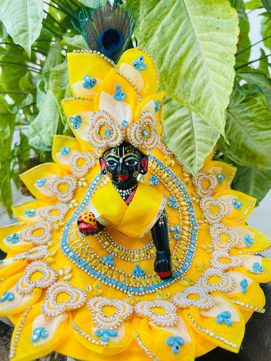 Heavy yellow poshak for laddu gopal
