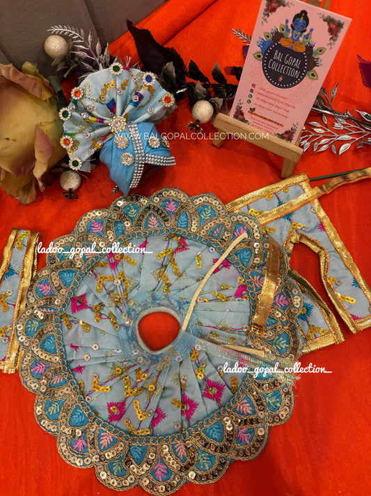 Summer poshak with pagdi for laddu gopal