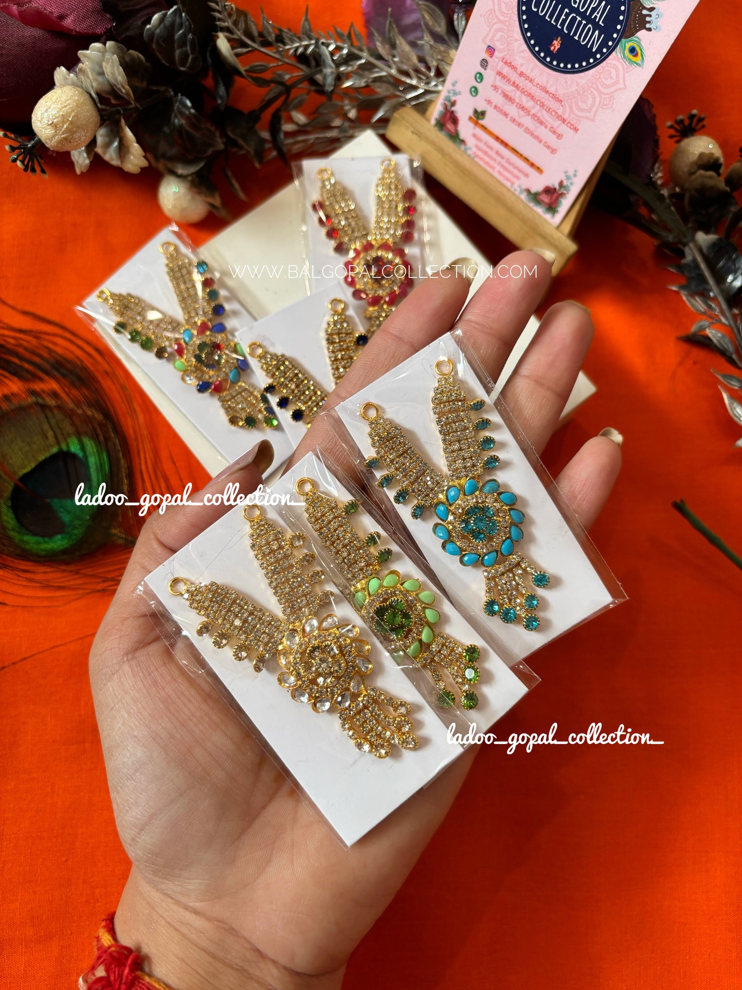 Heavy stone mala for laddu gopal