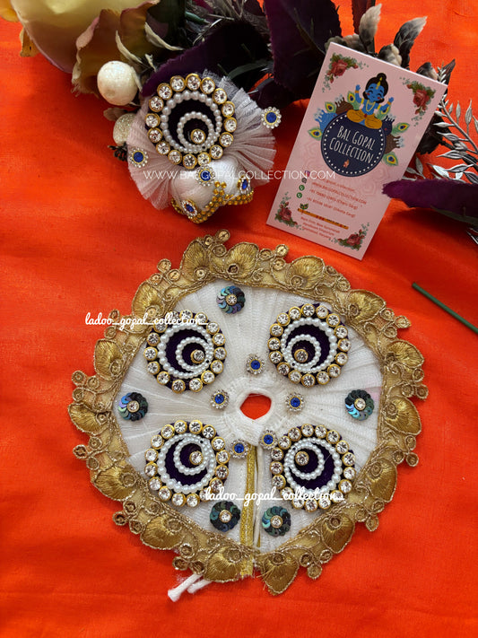White poshak for laddu gopal size 2-3