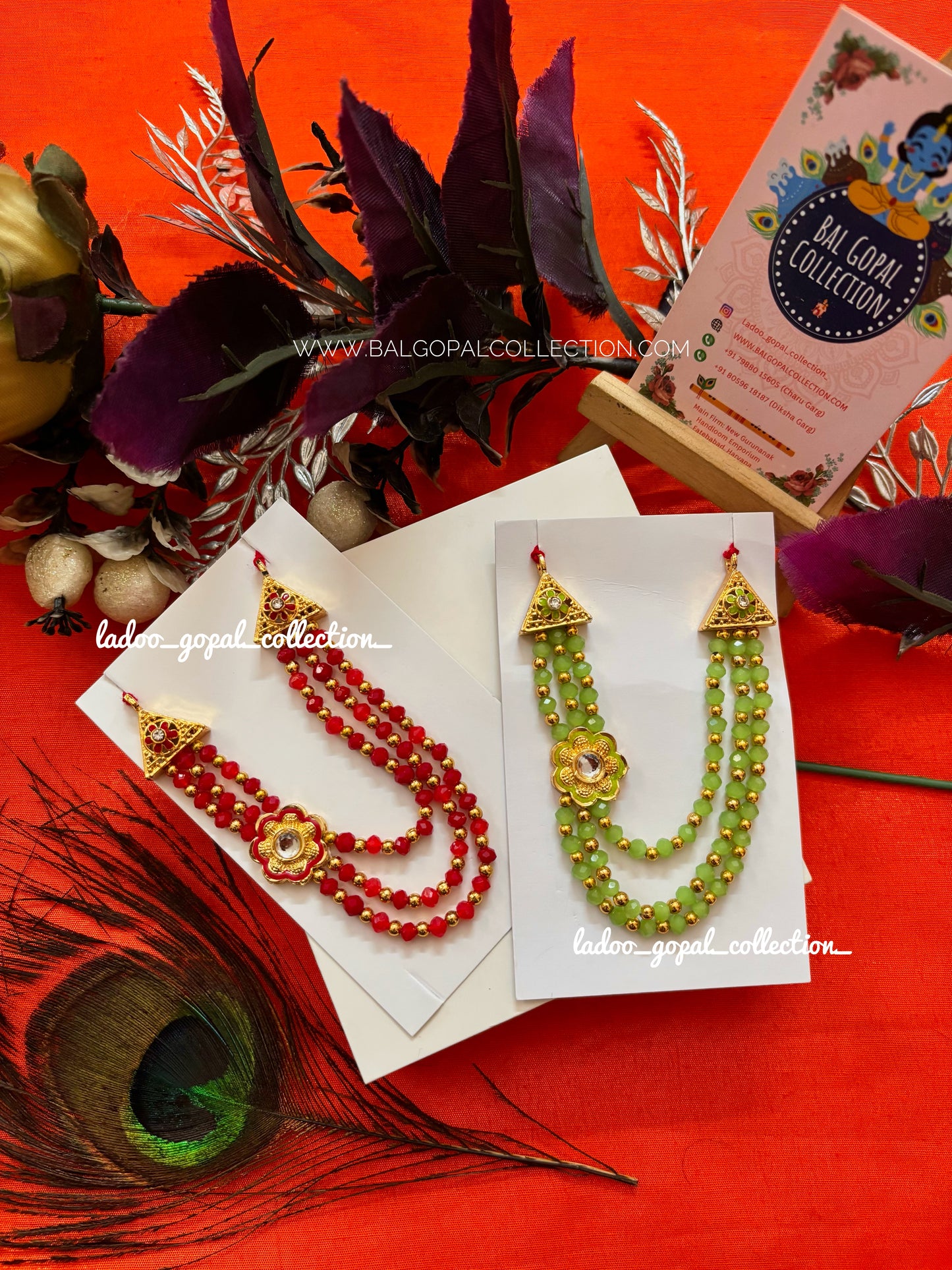 Flower mala in layer size 5-6-7