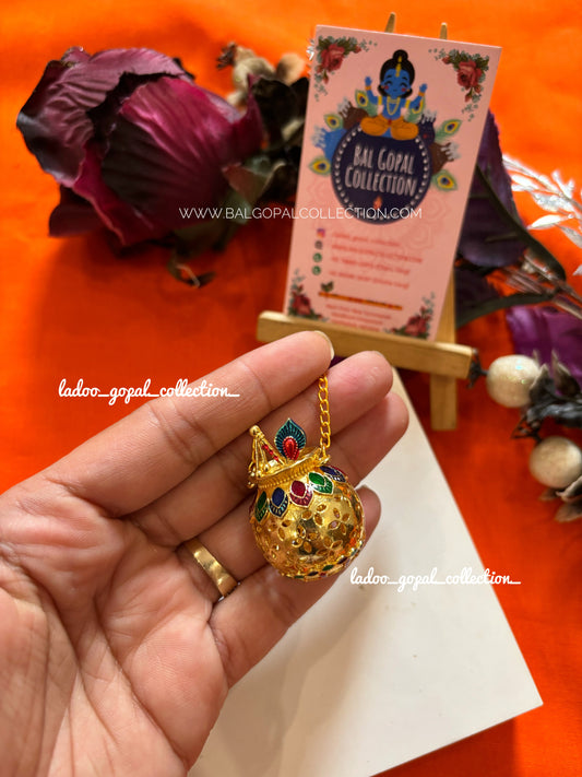 Heavy meenakari matki