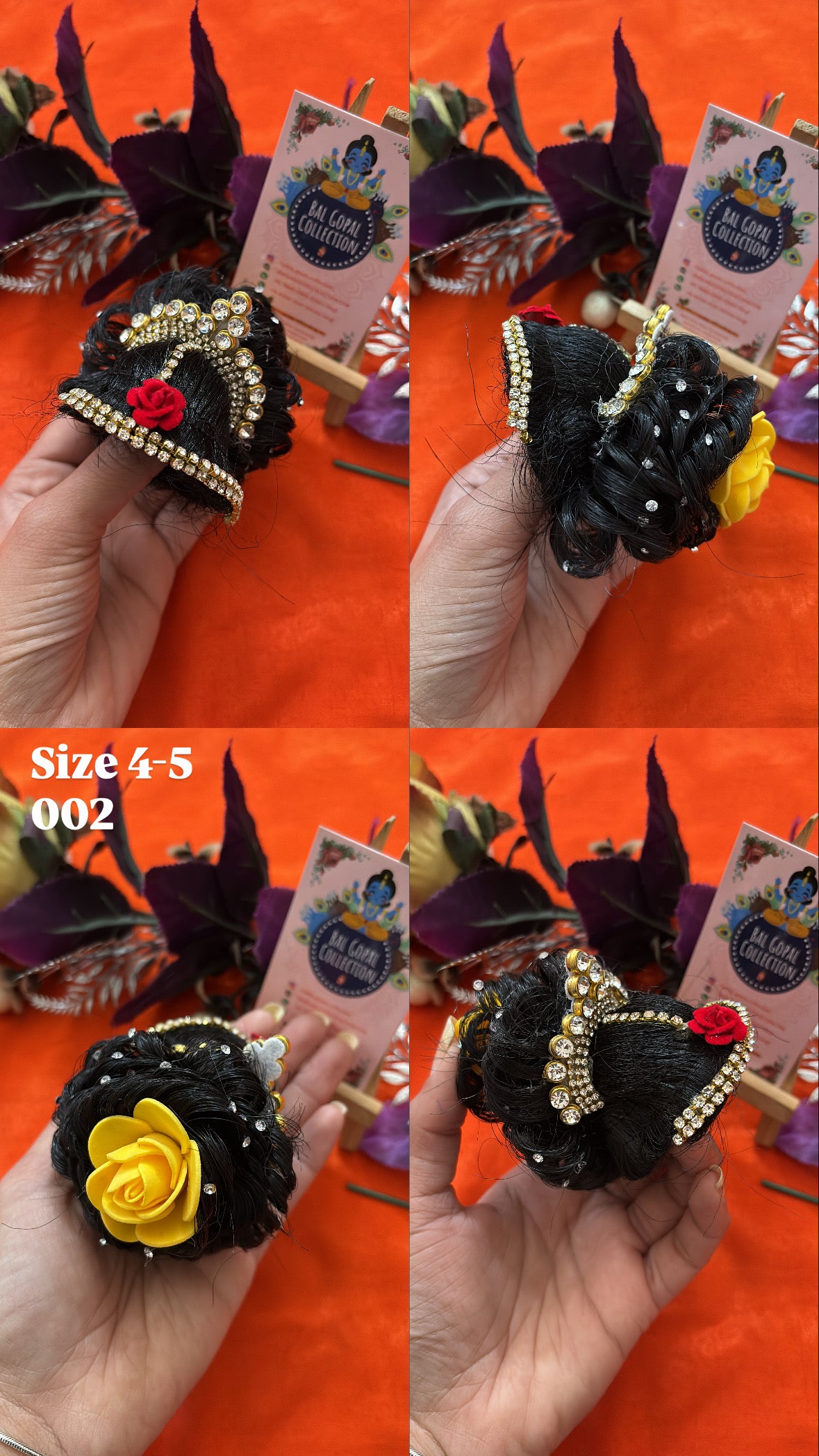 Heavy Floral Juda for Radha Rani | Deity Hair Accessory