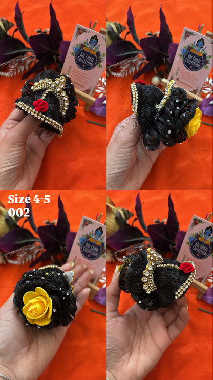 Heavy Floral Juda for Radha Rani | Deity Hair Accessory