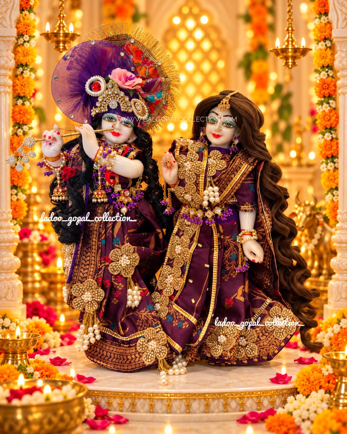 Shyam Shyama Rajsi Poshak (RK Set)