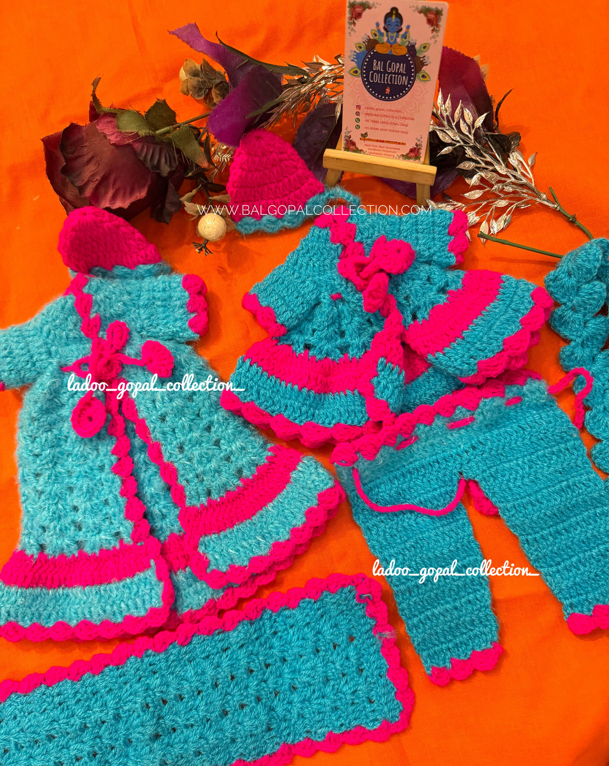 Woollen radha krishna poshak