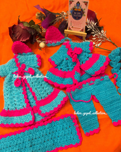 Woollen radha krishna poshak