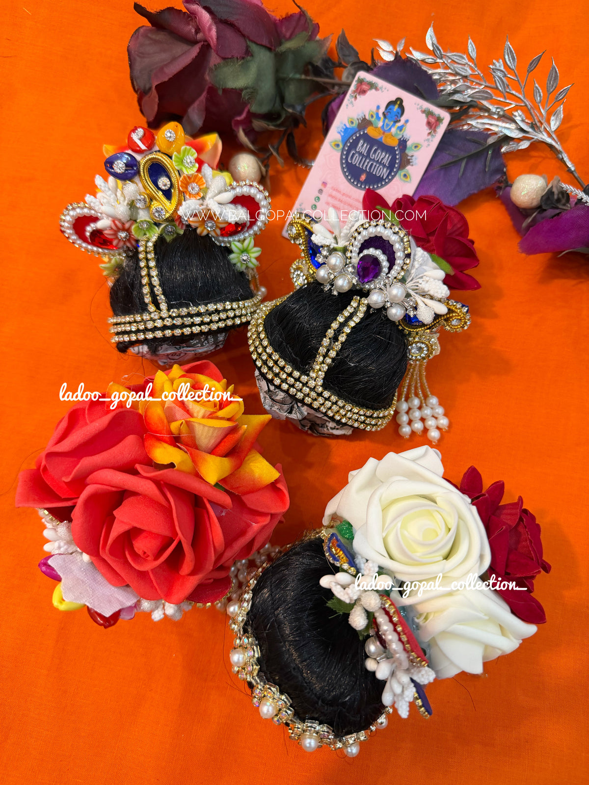 Premium heavy juda for radha rani size 6-7