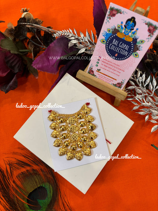 Gold tiruapti haar for laddu gopal