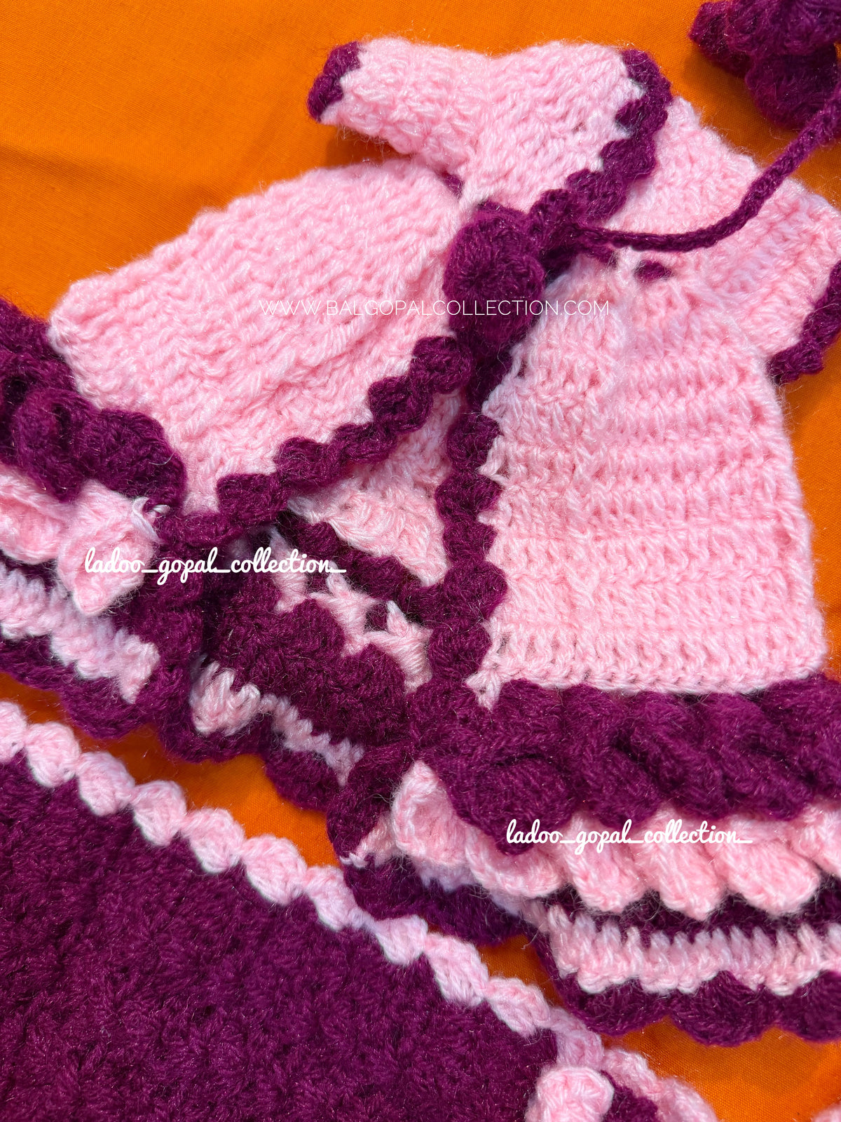 Premium woollen radha krishna poshak