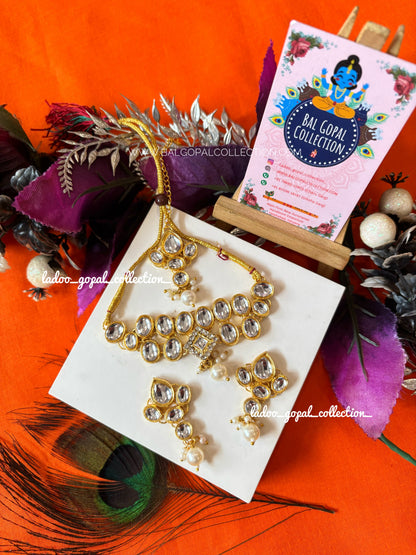 Shahi kundan shringar for radha rani