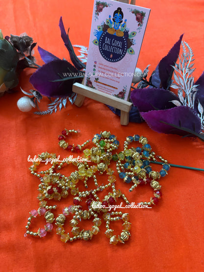 Colorful bangles/ payal size 5-6 (2 pair)