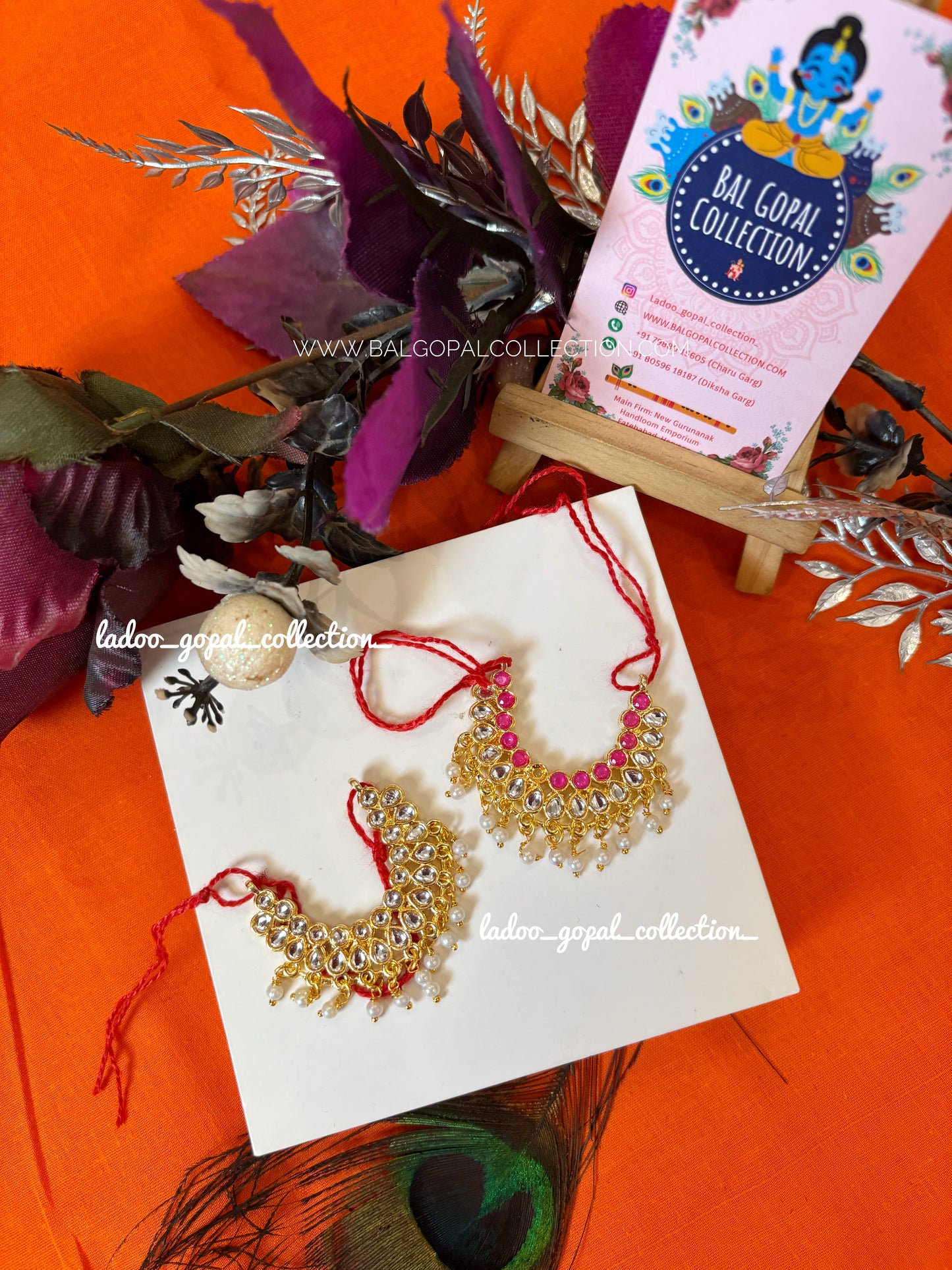 Kundan choker for laddu gopal