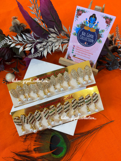 Heavy earrings/tops (set of 2 pair)