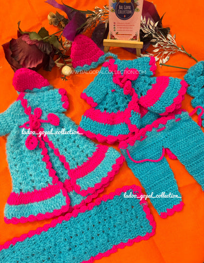 Woollen radha krishna poshak